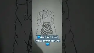 pt.2 outfit designs!! pt.3? #fyp #shorts #art #sketch #outfits #blue
