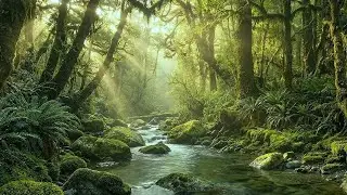 Relaxing Forest Ambience 🌿 Beautiful Stream Sounds, Nature Sounds for Sleep & Study, ASMR
