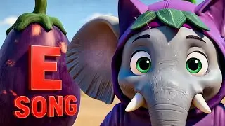 Letter E Song for Kids | Stomp, Clap & Sing with Elephant & Mr.Whitepaws