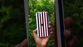 Magenta stripe texture glass case for Apple iphone 6