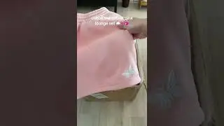 Unbox the cutest pink lounge set ☁️🎀💖 #loungeset #pinkset #butterdlyshorts