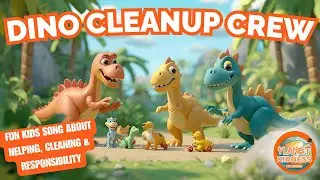Dino Cleanup Crew | Fun Kids Song About Helping, Cleaning & Responsibility