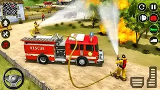 Fire Truck Rescue Simulator 2025 | Real Firefighter Emergency Driving Game 4K Android/iOS Gameplay
