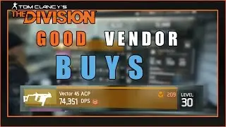 Good Vendor Buys (Special Gear Vendor) | The Division