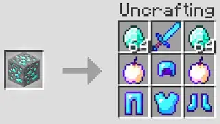 Minecraft UHC but crafting is reversed...