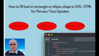 How to Insert text in SVG shape rectangle or ellipse HTML tags