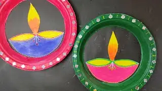 Beautiful Diwali wall hanging craft using paper plate / Home decoration craft ideas for Diwali..#diy