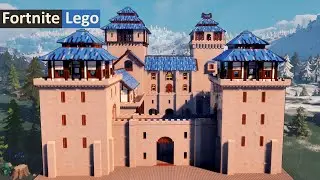 Fortnite Lego Winter Castle Tutorial Part-1 Exterior