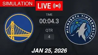 NBA LIVE! Golden State Warriors vs Minnesota Timberwolves | January 25, 2026 | 2026 NBA Season Live