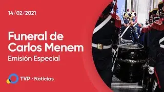 Emisión Especial: Funeral de Carlos Menem (Programa Completo)