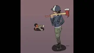 AJ Breakdancing to Clementine - The Walking Dead Game [Breakdancing Cat Meme]