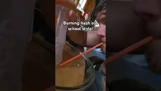 How to burn hash old school 🟤💨 #asmr #420 #710