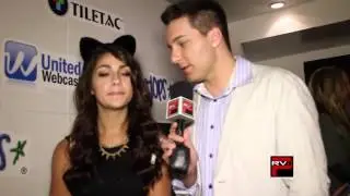 Andrea Russett interview at Sam Pottorff 18th Bday Party