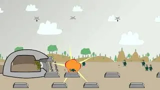 grenade drones and bazooka soldiers defend bunkers against German MP40 submachine gun fat soldiers