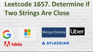 Leetcode 1657. Determine if Two Strings Are Close