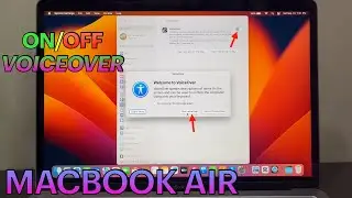 How to Turn ON or OFF VoiceOver on MACBOOK AIR