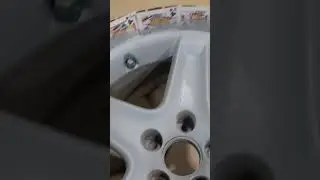Part 2 TL type S Base rim all primed painted and shiny once more. #acrylicpainting #automobile