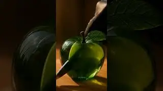 Relaxing ASMR Green Apple Cutting. #ai #fruit #asmrrelaxation #asmr #satisfying #relaxationtechnique