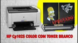 TONER BRANCO- TESTE  DE IMPRESS&Atilde;O  HP CP1025