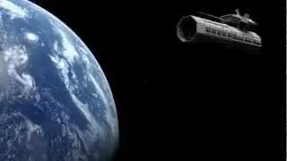 From Earth to Moon, 2001 A Space Odyssey style.