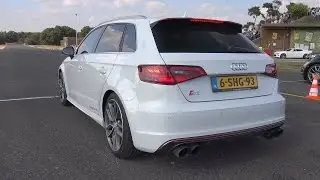 Audi S3 2.0 TFSI Quattro w/ Milltek Sport Exhaust system DRAG RACING!
