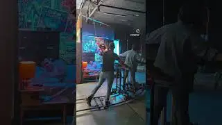 1 take - 3 rooms- 20+ Aputure lights #behindthescene #film #filmmaking #bts #studio #videoproduction