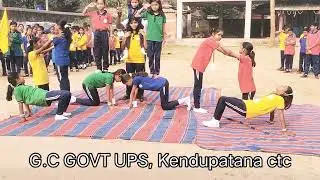 PYRAMID FORMATION BY SCHOOL STUDENTS #Schoolstudets @otvodisha #pyramidpower #everyonefollowers 