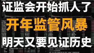 A股：重拳出击！证监会开始抓人了！陈小群官宣休息，开年监管风暴！明天又要见证历史？？？