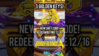 Новый код ShiFT для получения 3 золотых ключей в Borderlands 4! Активируйте быстро! 😃