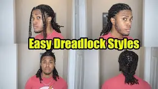Easy Medium Dreadlock Styles| Two Strand Twist| How to Dreadlock Styles