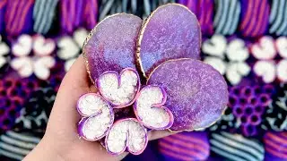 ASMR crushing soap boxes with starch,  cutting soap cubes and clay cracking balls 🧼 Relaxing sounds