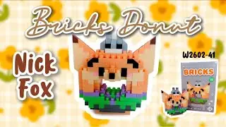 Tutorial Bricks Donat Nick Fox Kode W2602-41 | How To Build Bricks Donut Nick Fox