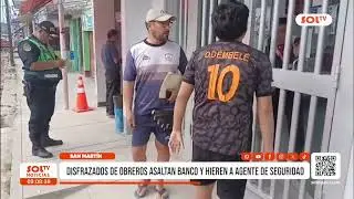 San Mart&iacute;n: asalto a banco deja herido a agente de seguridad