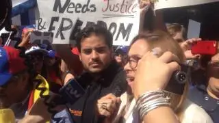 Fabiola Colmenares - protesta ONU-NY #lacausaesvzlaonu26s