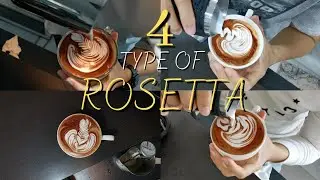 How to make a rosetta latte art