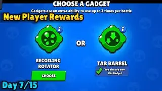 New Player Rewards Day 7/15 - Brawl Stars #Shorts
