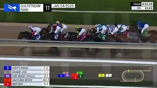 GRAND JOB побеждает в скачках Inside Information S. presented by MyRacehorse (G2) 2026 года.