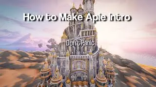 How To Make Apie's Intro Text and Cinematics