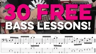 30 FREE Bass Lessons from Jayme Lewis