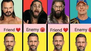 Real Life Enemy & Friends of Cm Punk in WWE