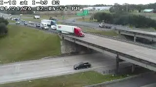 Louisiana: Tractor Trailer Driver Cuts Off Pickup, Suddenly Stops In Front & Causing Them To Crash