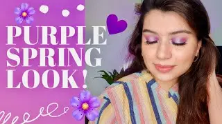 The Perfect Spring Glam I Purple Eyes 💜🌸