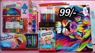 Skoodle Colouring Set🎨 from Flipkart🛒| Bk creative arts and crafts