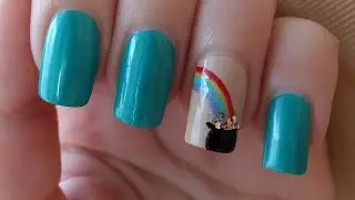 St. Patrick's Day Pot Of Gold Nail Art Tutorial