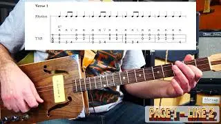 Free Sample 3 - 12 Bar Blues Song (easy) - Complete 3-String Beginner Course - Flatpick Section