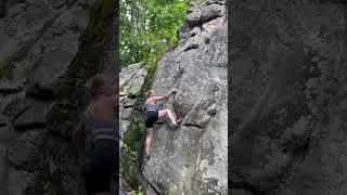 Little German Girl V1 at Stone Fort LRC#bouldering #outdoors #rockclimbing #climber #climbing #climb