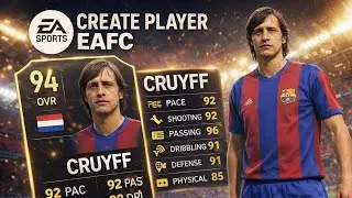 EAFC | CRUYFF | CREATE PLAYER 