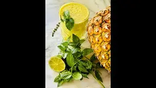 Pineapple Mint and Lime Juice (Juisi ya nanasi)