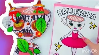 ITALIAN Brainrot Ballerina kapuchina Makeup, New Dress up, Nail blending , enjoy video 