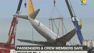 Plane skids off runway in Turkey